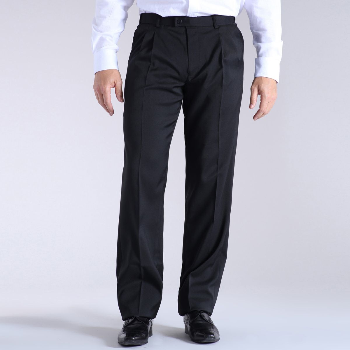 Pantalon droit en synthétique