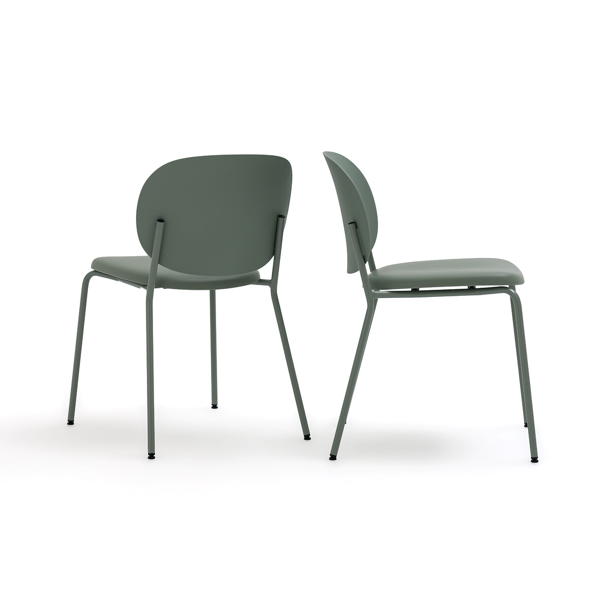 Комплект из двух стульев с LA REDOUTE INTERIEURS Полипропиленовым покрытием Bertille единый размер зеленый - фото 2