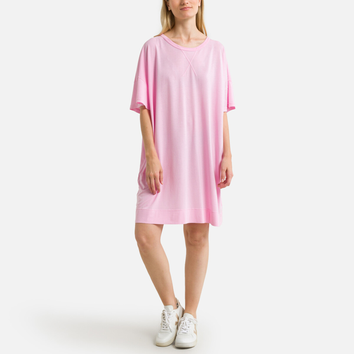 Прямое Платье-майка короткие рукава TUKYBAY XS/S розовый LaRedoute, размер XS/S Прямое Платье-майка короткие рукава TUKYBAY XS/S розовый - фото 2