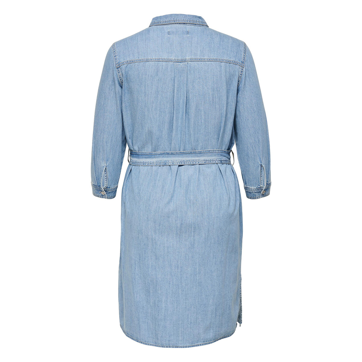 Платье-рубашка Из джинсовой ткани 58 синий LaRedoute, размер 58 - фото 5