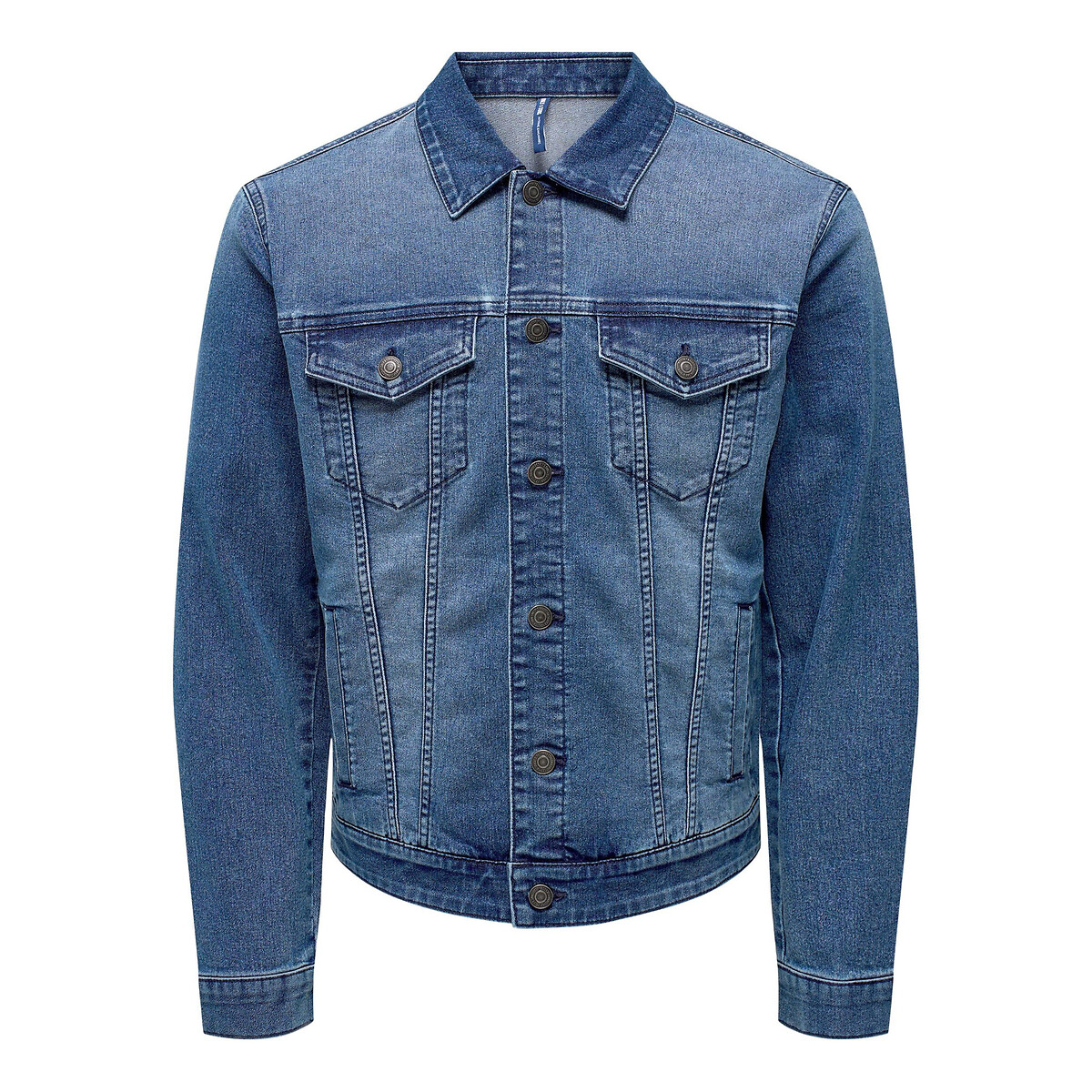 Куртка Из джинсовой ткани Coin S синий LaRedoute, размер S