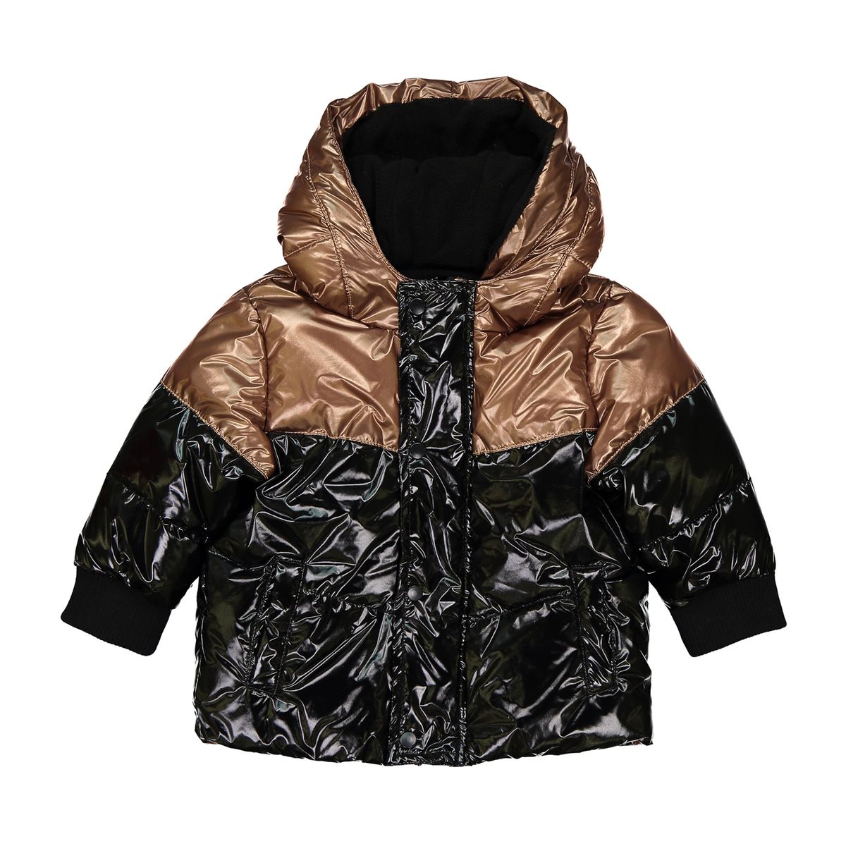 Doudoune à capuche effet métallisé 3 mois - 3 ans