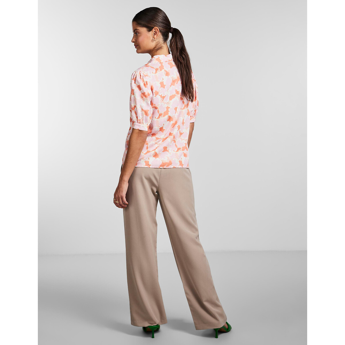 Блузка С принтом и короткими рукавами XL розовый LaRedoute, размер XL - фото 4