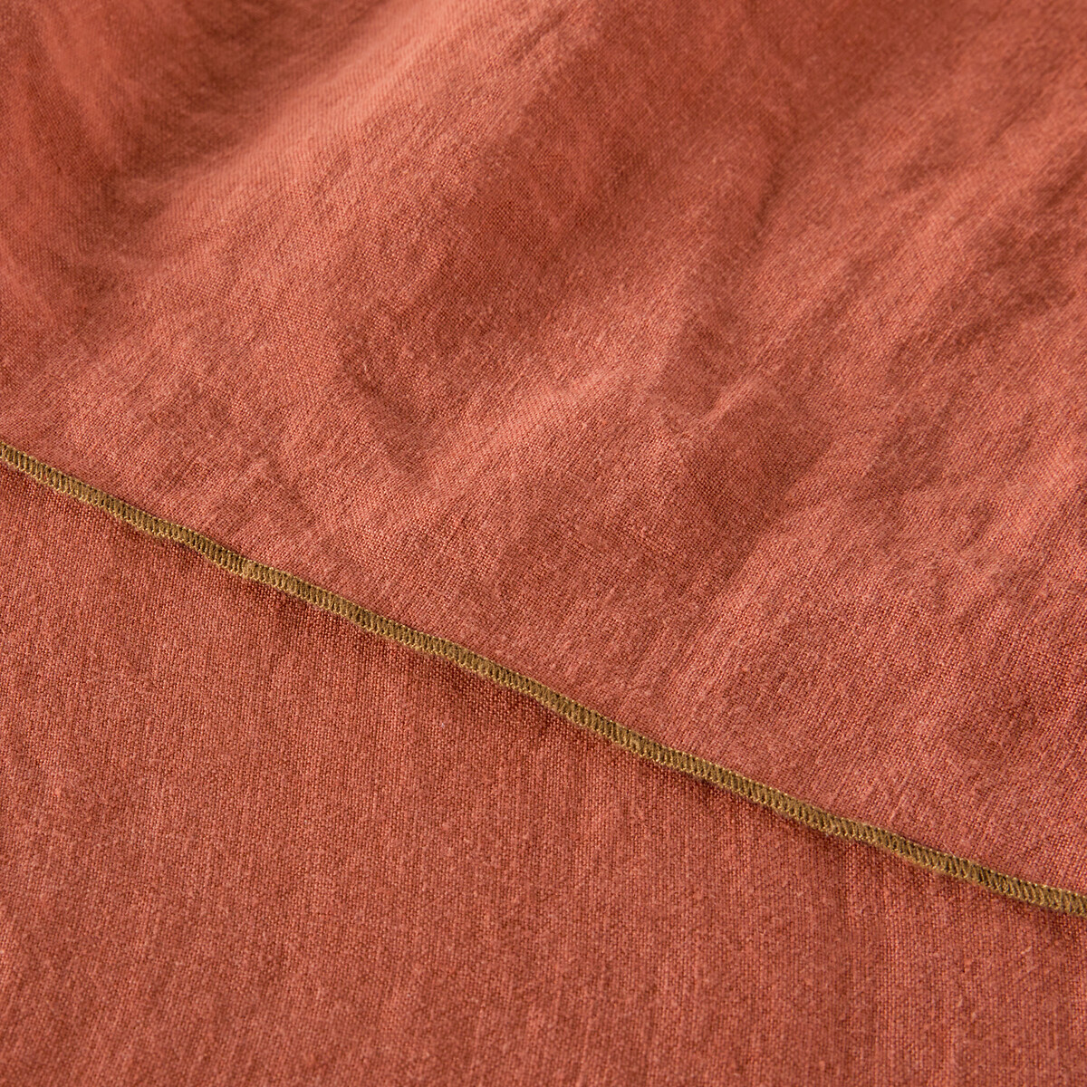 Скатерть LaRedoute Из стиранной пеньки Helmati 180 x 400 см каштановый, размер 180 x 400 см - фото 2
