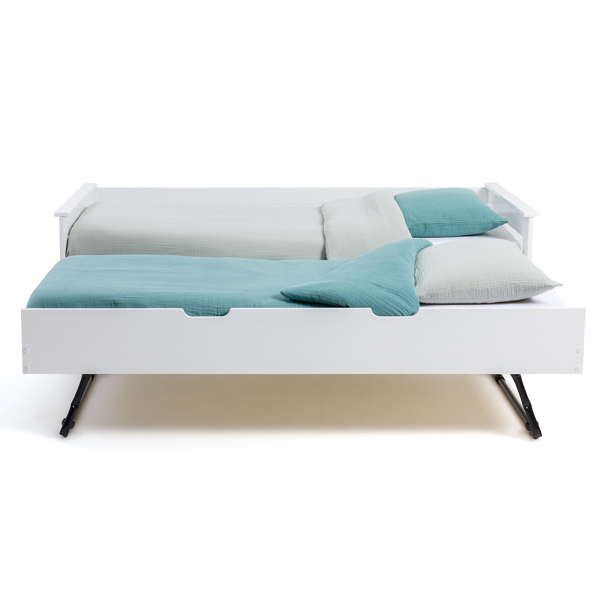 Кровать LaRedoute Двухъярусная из сосны ELLIS 90 x 190 см белый, размер 90 x 190 см - фото 4