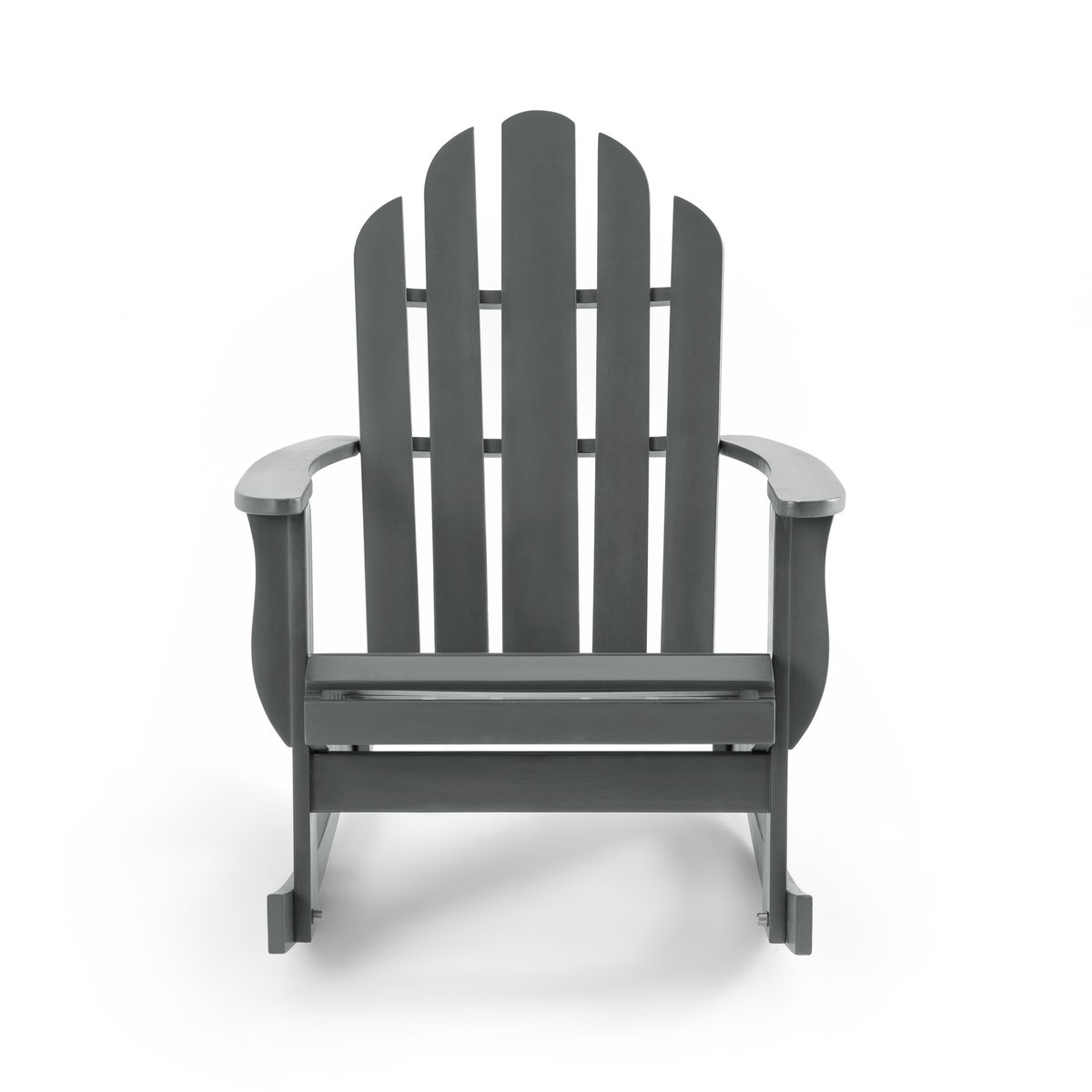 Кресло-качалка LaRedoute Для сада Thodore стиль Adirondack единый размер серый - фото 2