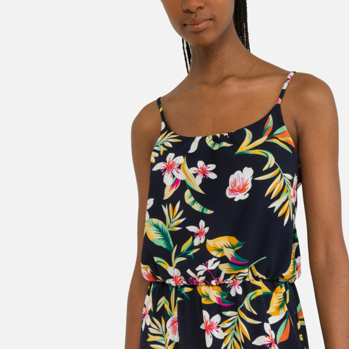Платье Длинное с тропическим принтом 40 разноцветный LaRedoute, размер 40 - фото 2