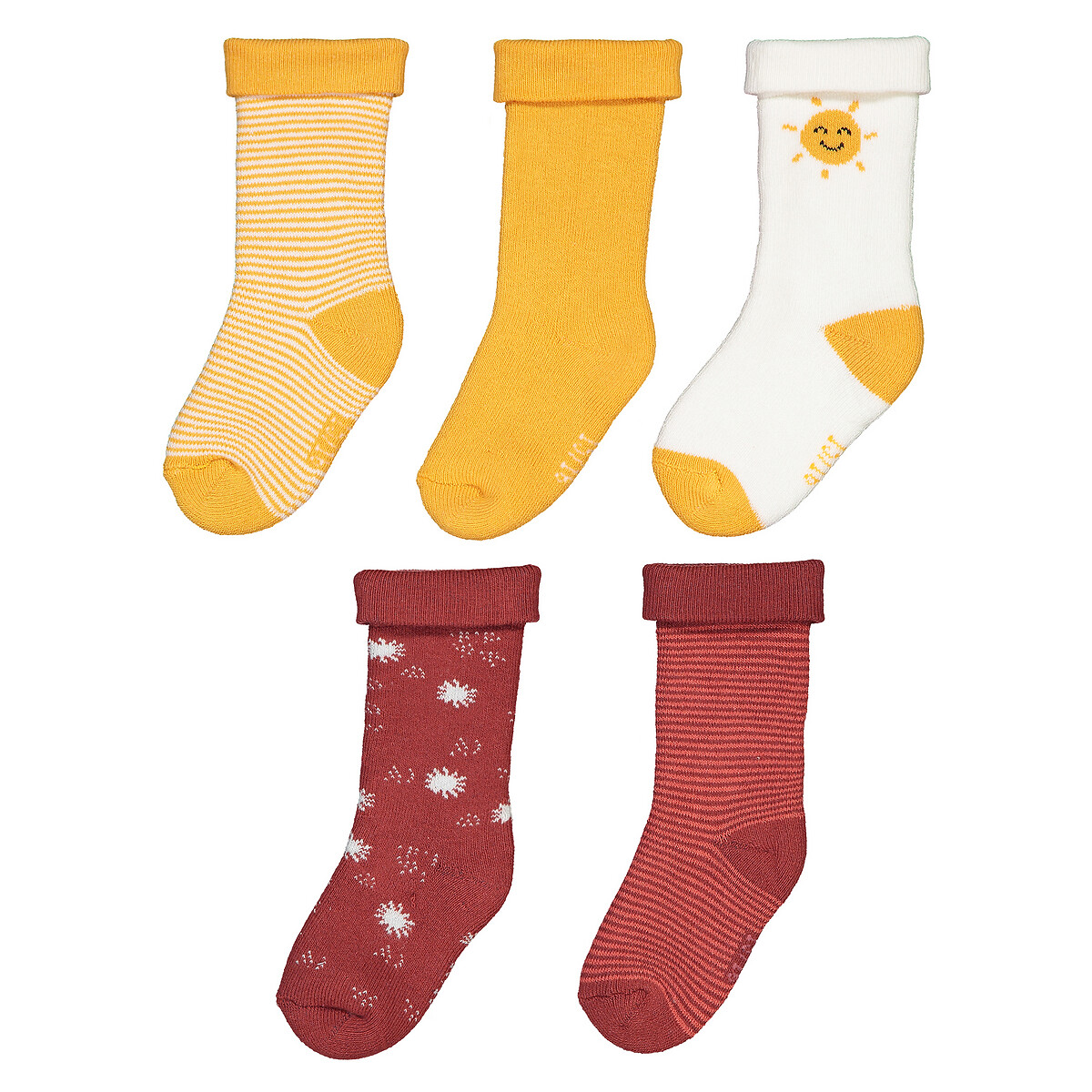 Комплект из 5 пар носков LaRedoute Из биохлопка размеры 1314-1920 15/16 разноцветный