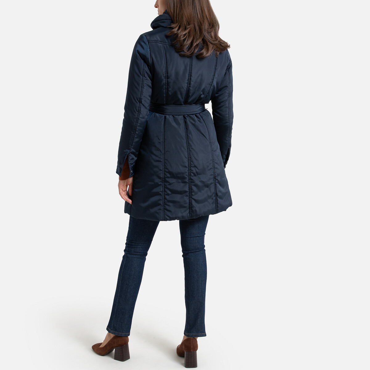 Куртка La Redoute Стеганая средней длины зимняя модель 38 (FR) - 44 (RUS) синий, размер 38 (FR) - 44 (RUS) Стеганая средней длины зимняя модель 38 (FR) - 44 (RUS) синий - фото 4