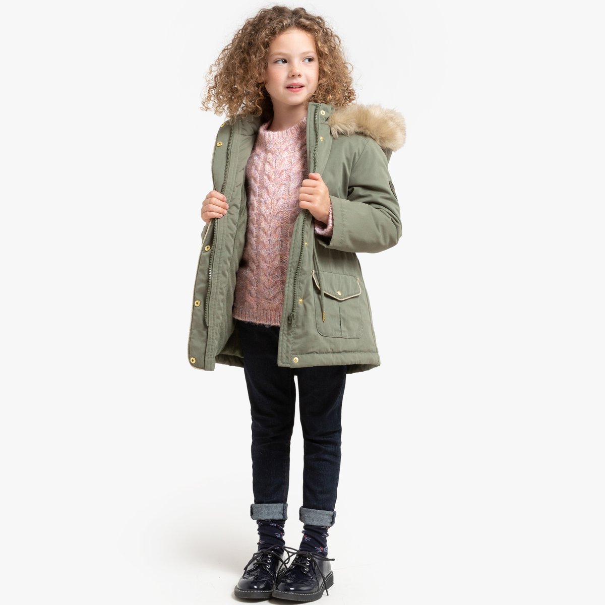 

Парка LaRedoute, Зеленый, С капюшоном утепленная 3-12 лет 8 лет - 126 см зеленый