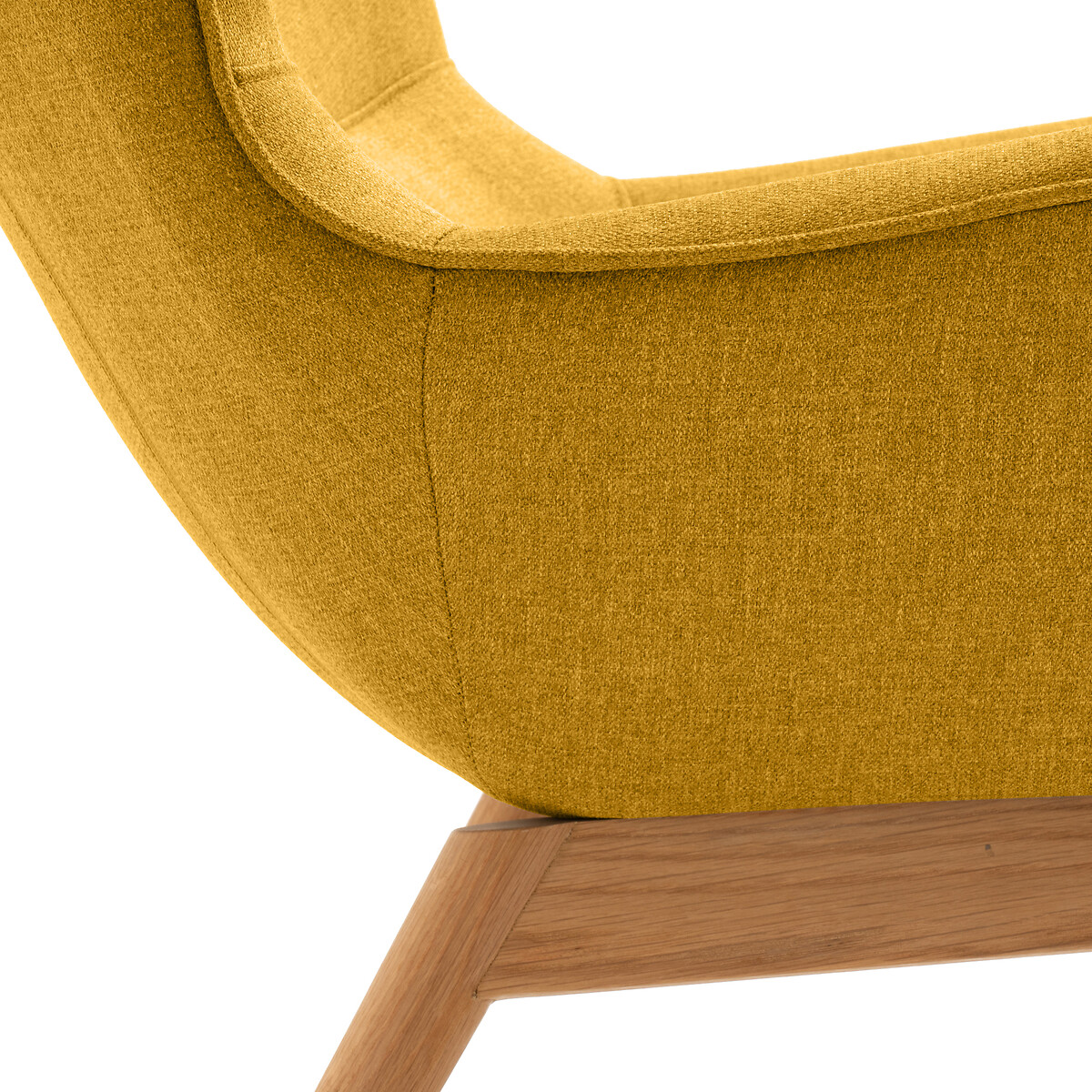 Кресло La Redoute С загнутыми краями и подставкой для ног Crueso единый размер желтый - фото 5
