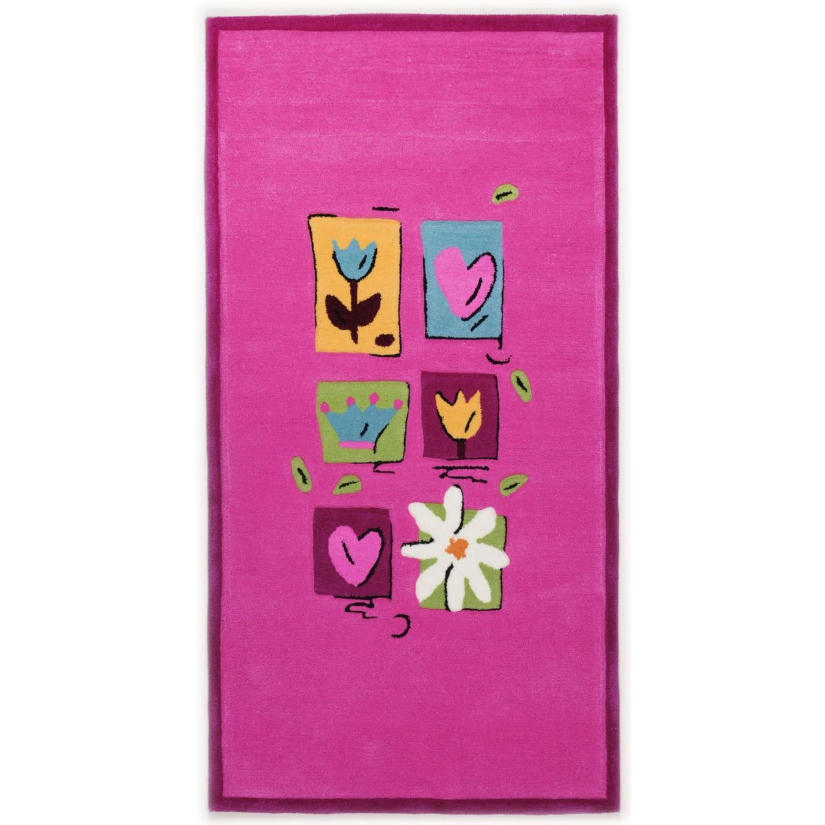 Tapis Enfant Les fleurs.