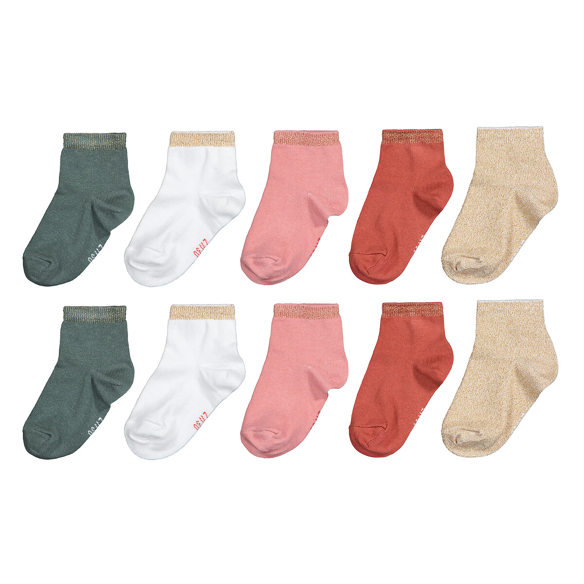Комплект из десяти пар носков La Redoute 31/34 разноцветный