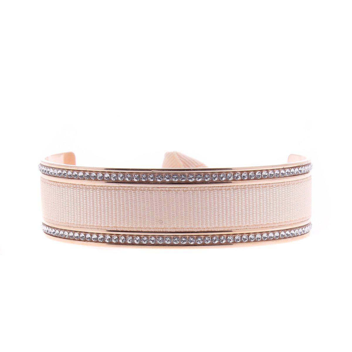 Bracelet LES INTERCHANGEABLES en Tissu Rose
