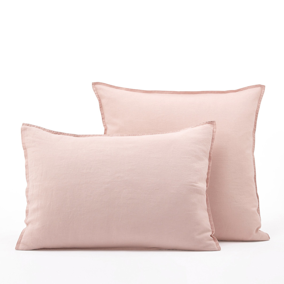 Наволочка из стираного льна Elina 50 x 70 см розовый наволочка однотонная на подушку или валик из стираного льна 50 x 70 см зеленый