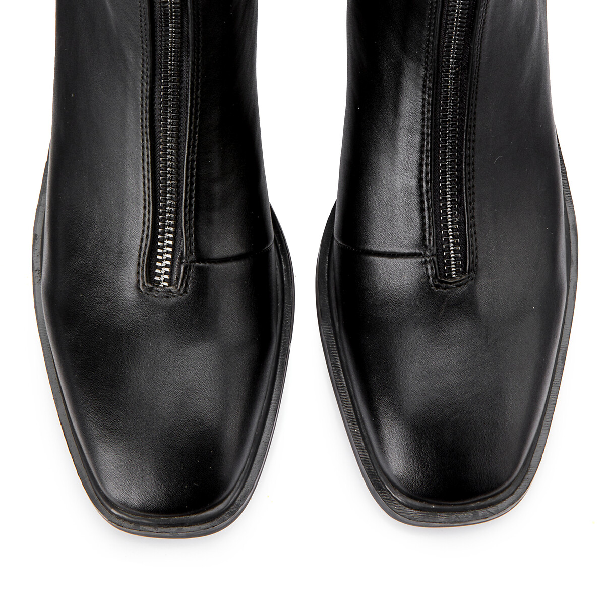 Ботинки LaRedoute На молнии и широком каблуке 41 черный, размер 41 - фото 3