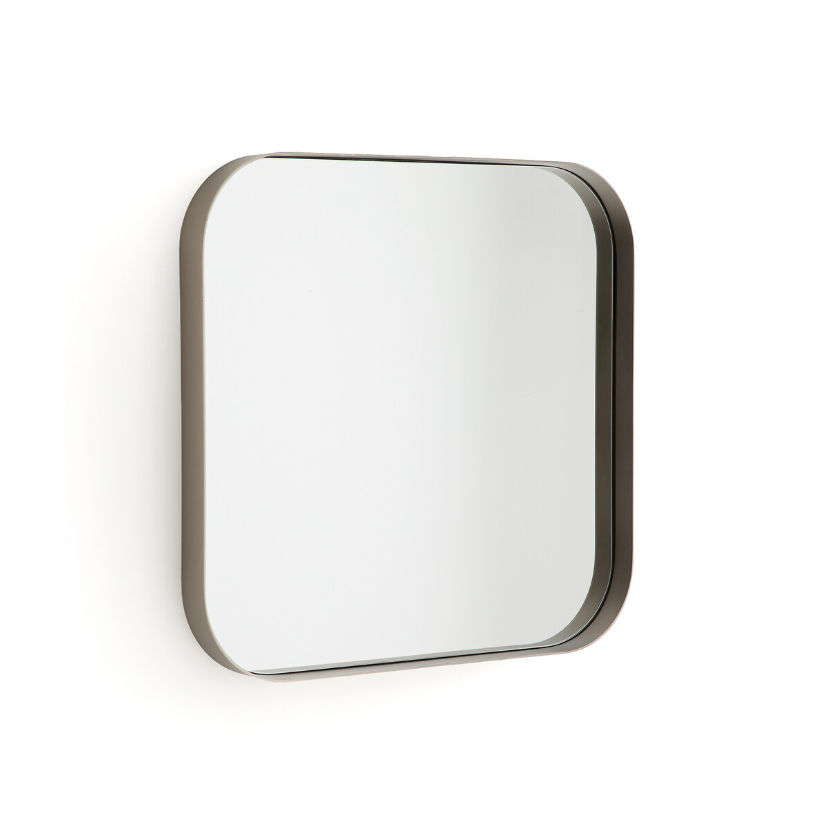 Зеркало Квадратное с отделкой под никель В55 см Caligone единый размер серый LaRedoute - фото 2