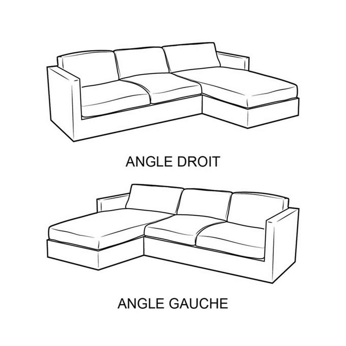 Canapé d'angle Velours Luxe Design Confort