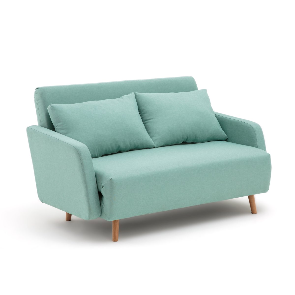 Компактный диван-кровать двухместный раскладной Cosico 2 мест. зеленый