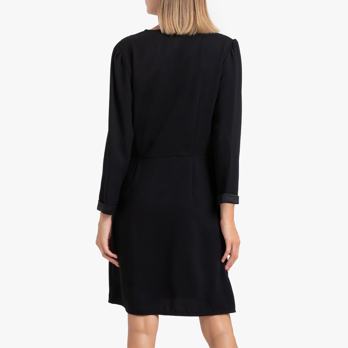 Платье La Redoute Короткое с длинными рукавами VERSAILLES XS черный, размер XS - фото 3