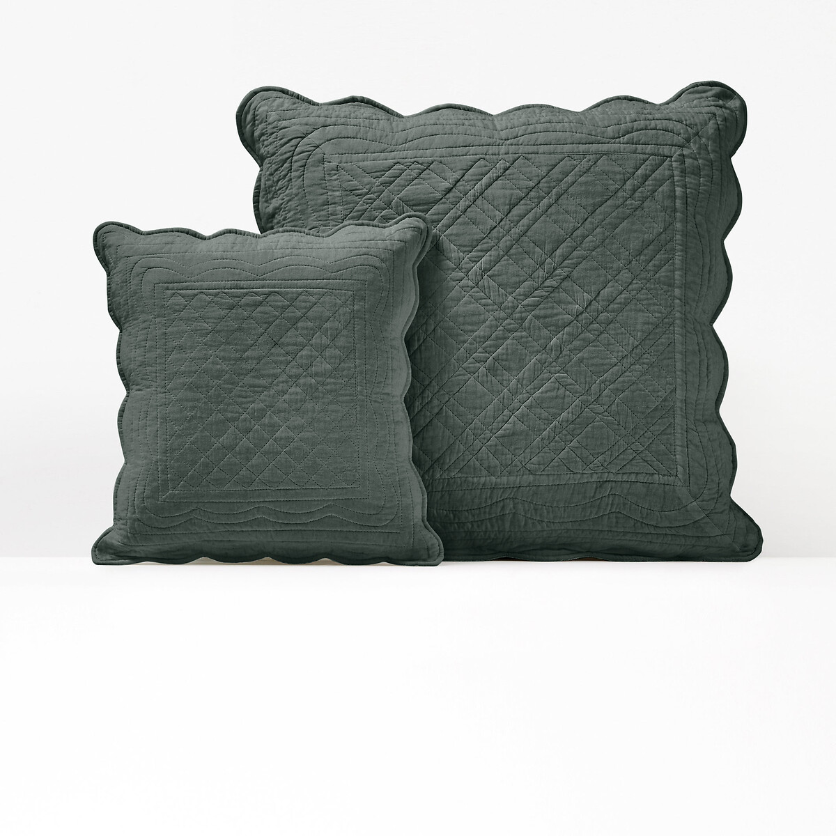 Чехол На подушку стеганый из хлопка Scenario 40 x 40 см зеленый