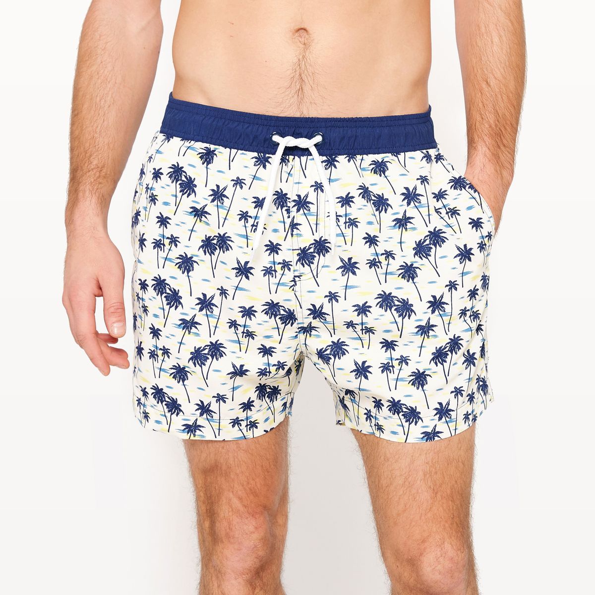 Short de bain imprimé palmiers
