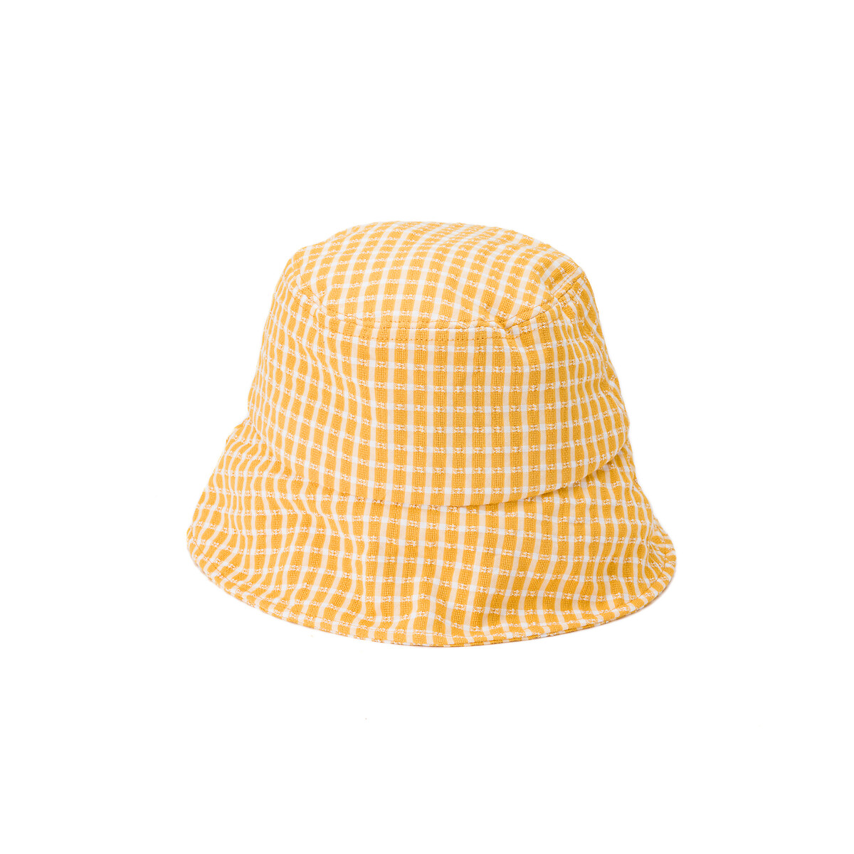 Шляпа-боб LA REDOUTE COLLECTIONS С принтом виши UNI желтый, размер UNI