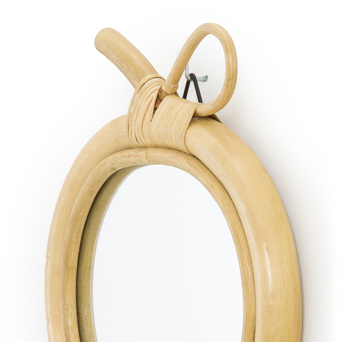Зеркало La Redoute Из ротанга в форме яблока Nogu единый размер бежевый - фото 3