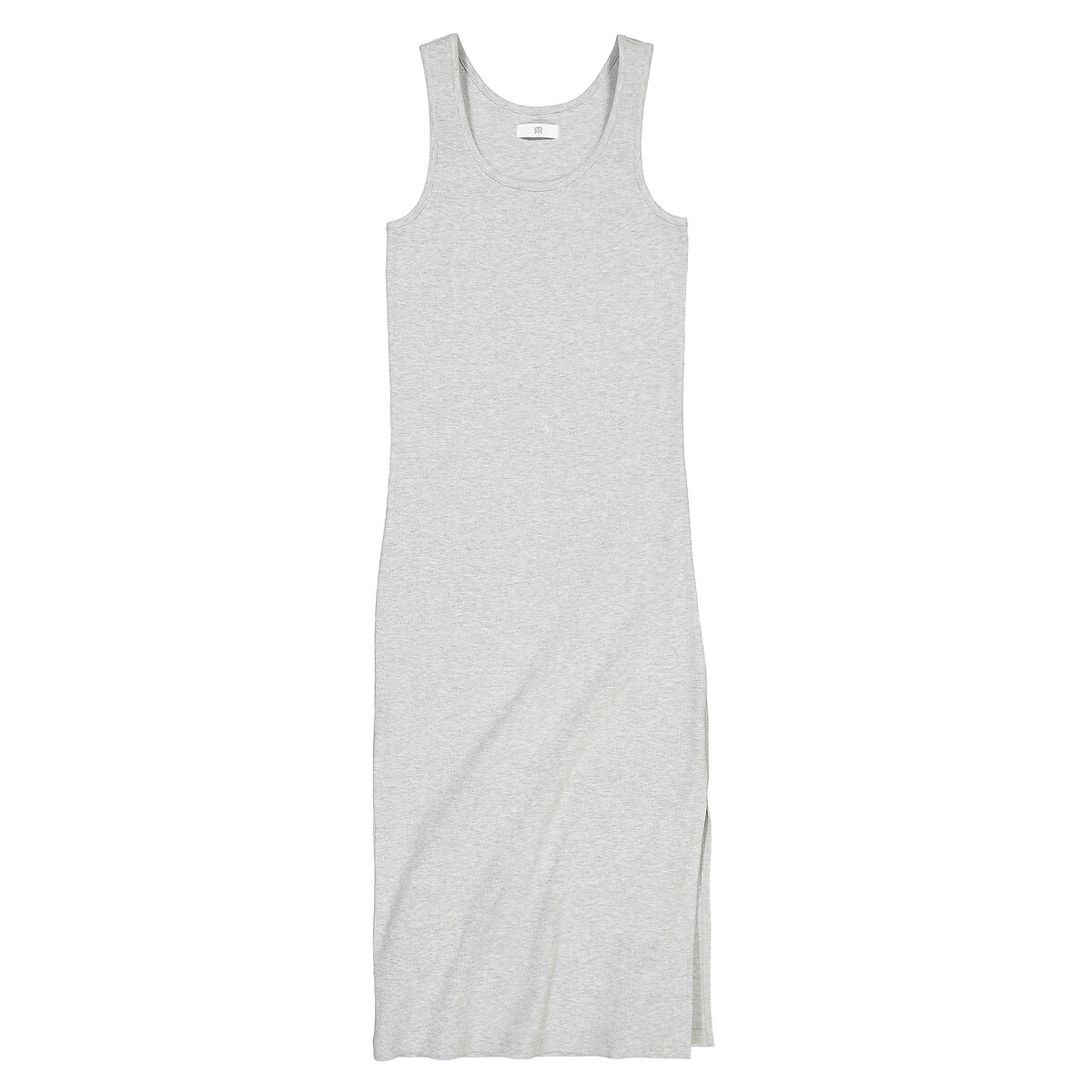 Платье LaRedoute Длинное без рукавов в рубчик 10-18 лет 12 лет -150 см серый, размер 12 лет -150 см - фото 4