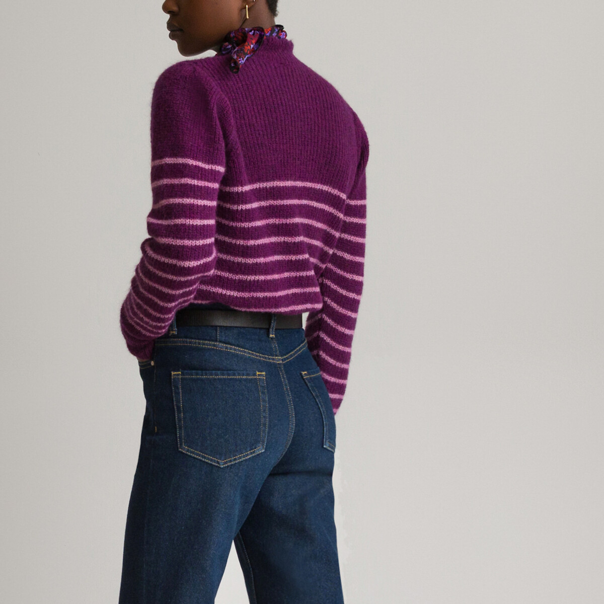 Пуловер LA REDOUTE COLLECTIONS С воротником-стойкой из плотного трикотажа L другие, размер L - фото 4