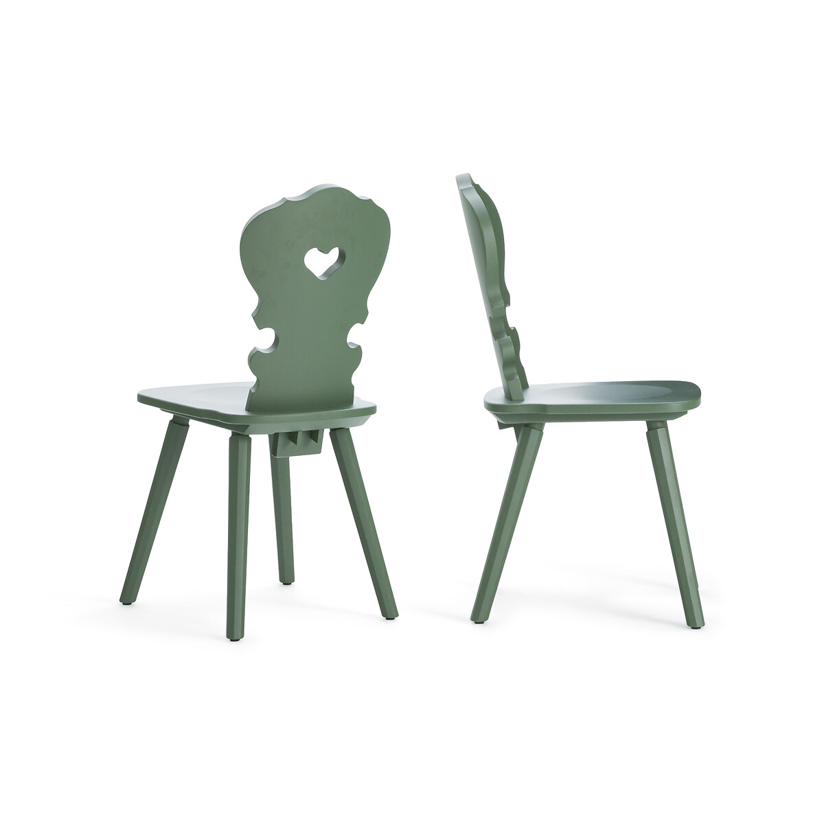 Комплект из двух стульев из Массива бука Arthur единый размер зеленый LaRedoute - фото 2