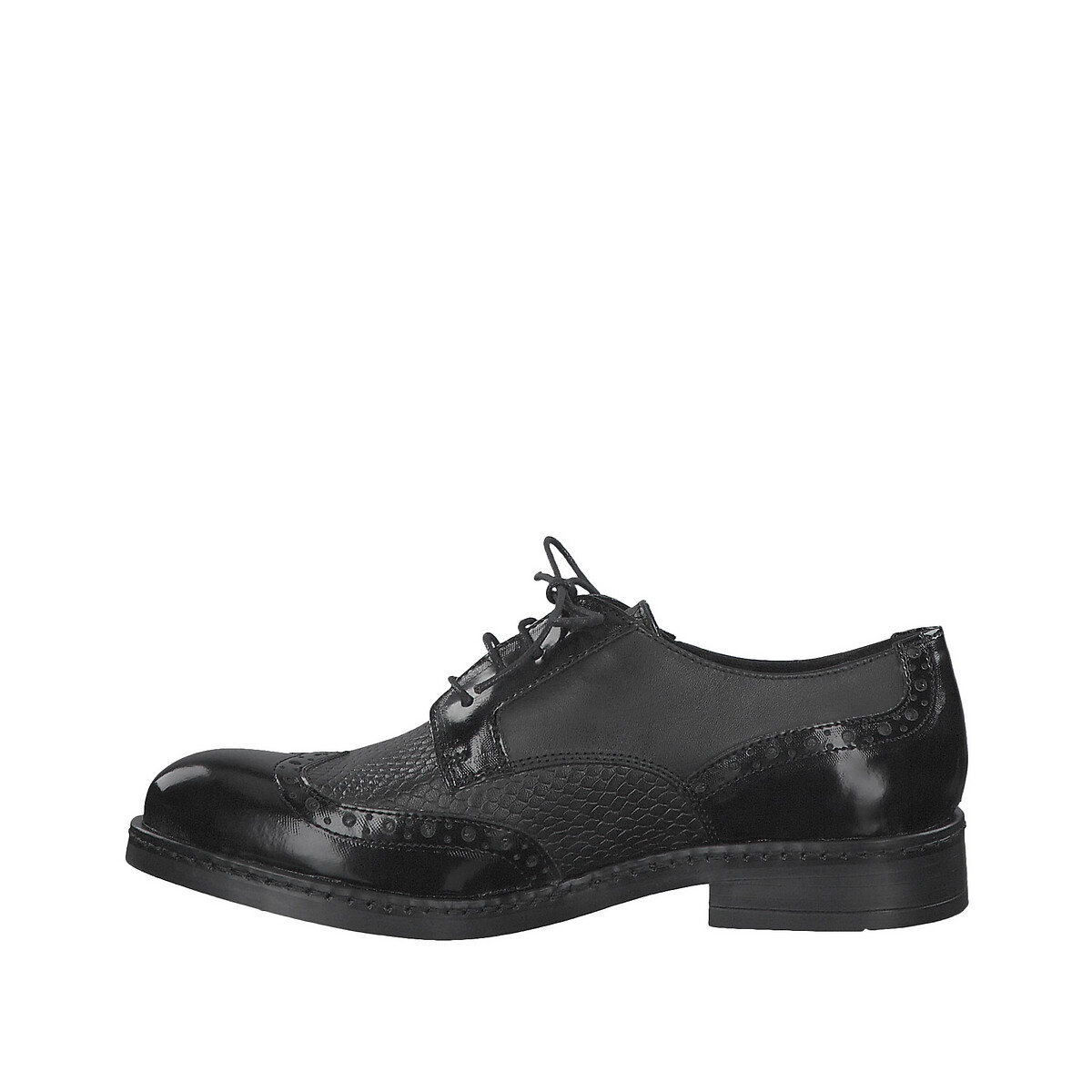 Ботинки-дерби LaRedoute Плоские Vita 37 черный, размер 37 - фото 3