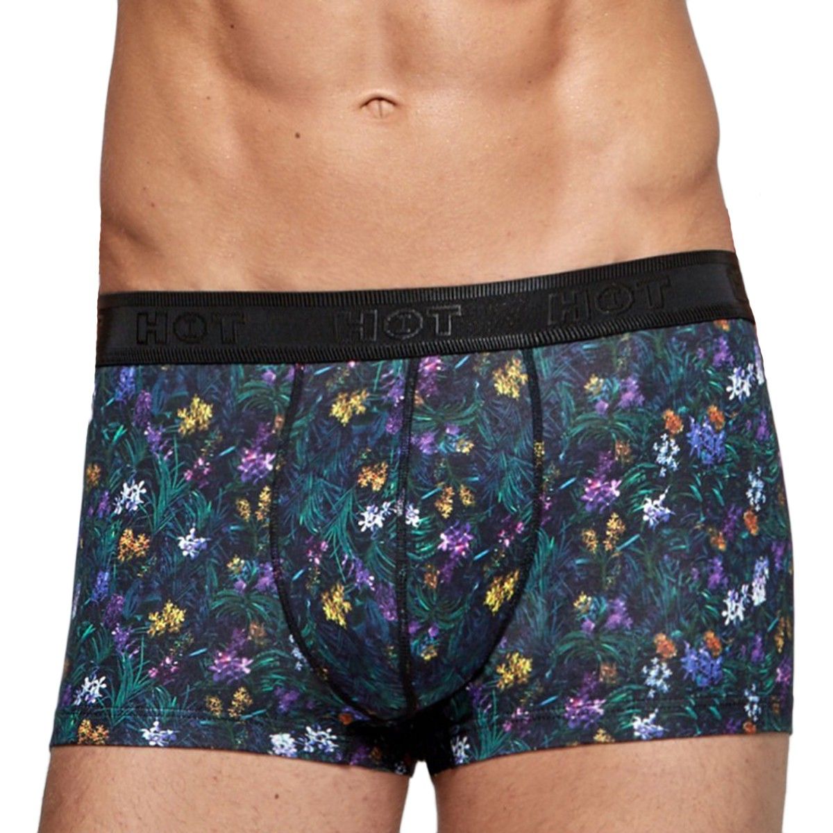 Boxer homme en modal à fleurs Negreiros