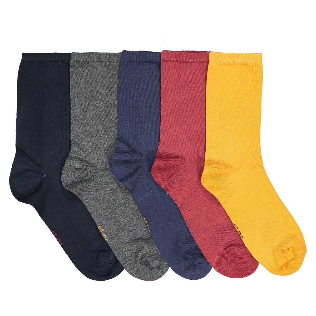 

Комплект из пар однотонных La Redoute, Разноцветный, Коротких носков 35/38 разноцветный