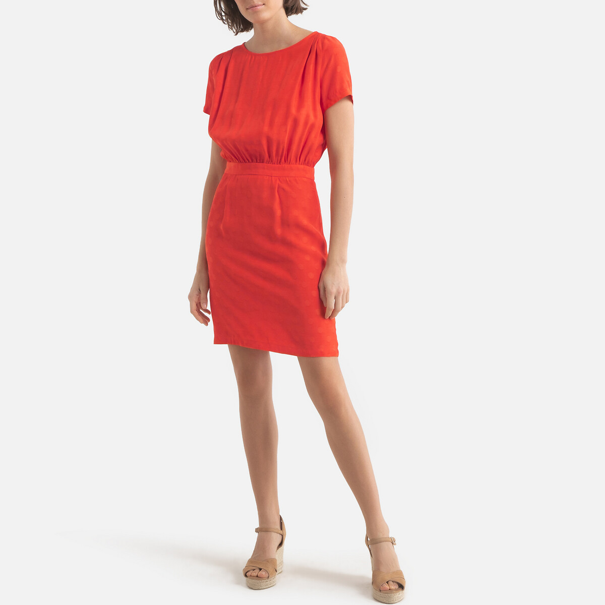 Платье LaRedoute Короткое  THILAN 0(XS) красный, размер 0(XS) Короткое  THILAN 0(XS) красный - фото 2