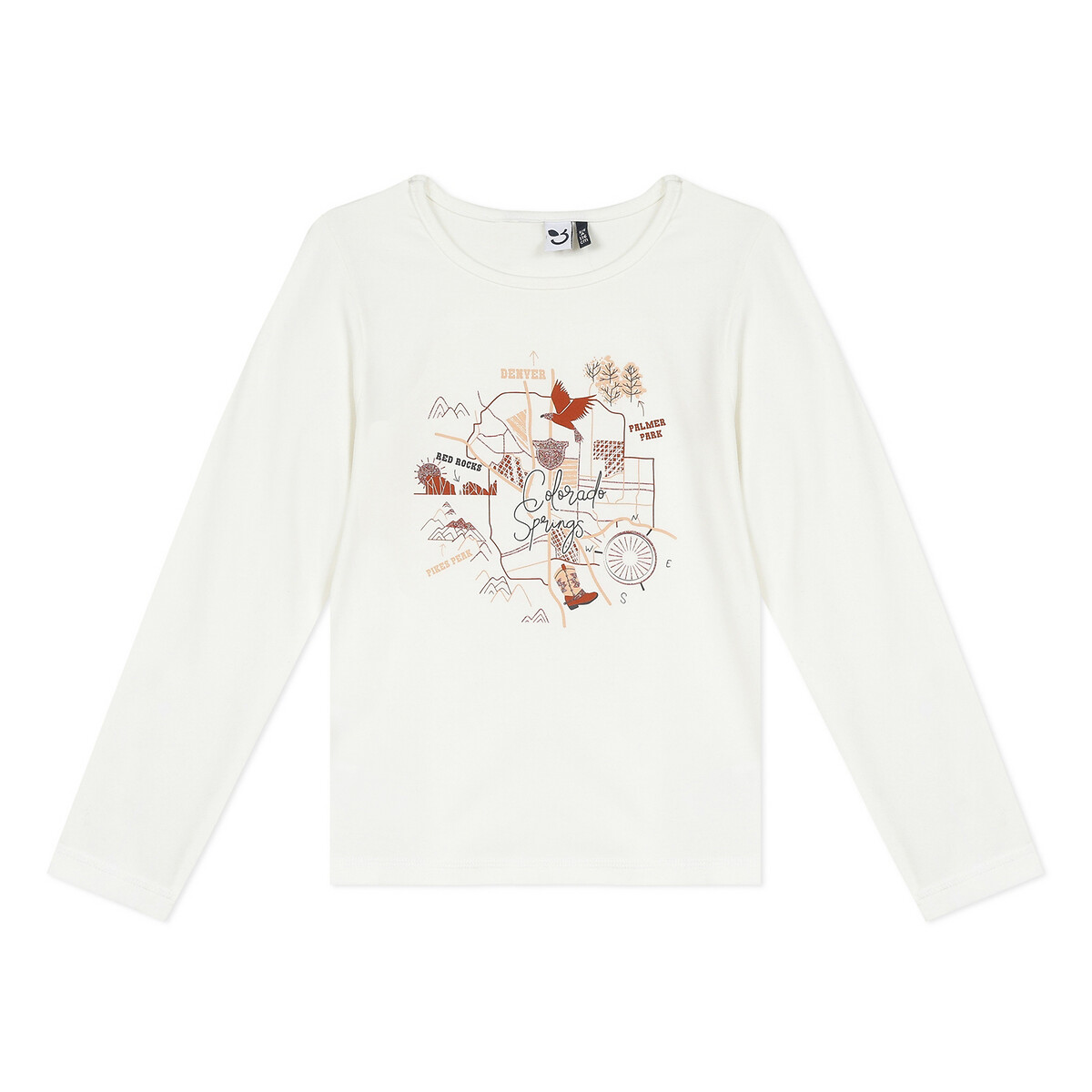 

Футболка LaRedoute, Белый, С длинными рукавами 3-14 лет 4/5 белый