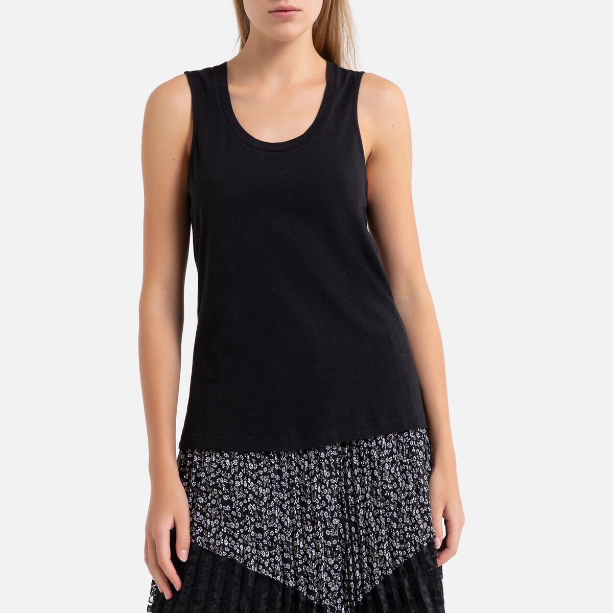 

Топ La Redoute, Черный, Из хлопка с эффектом фламме JACKSONVILLE M черный