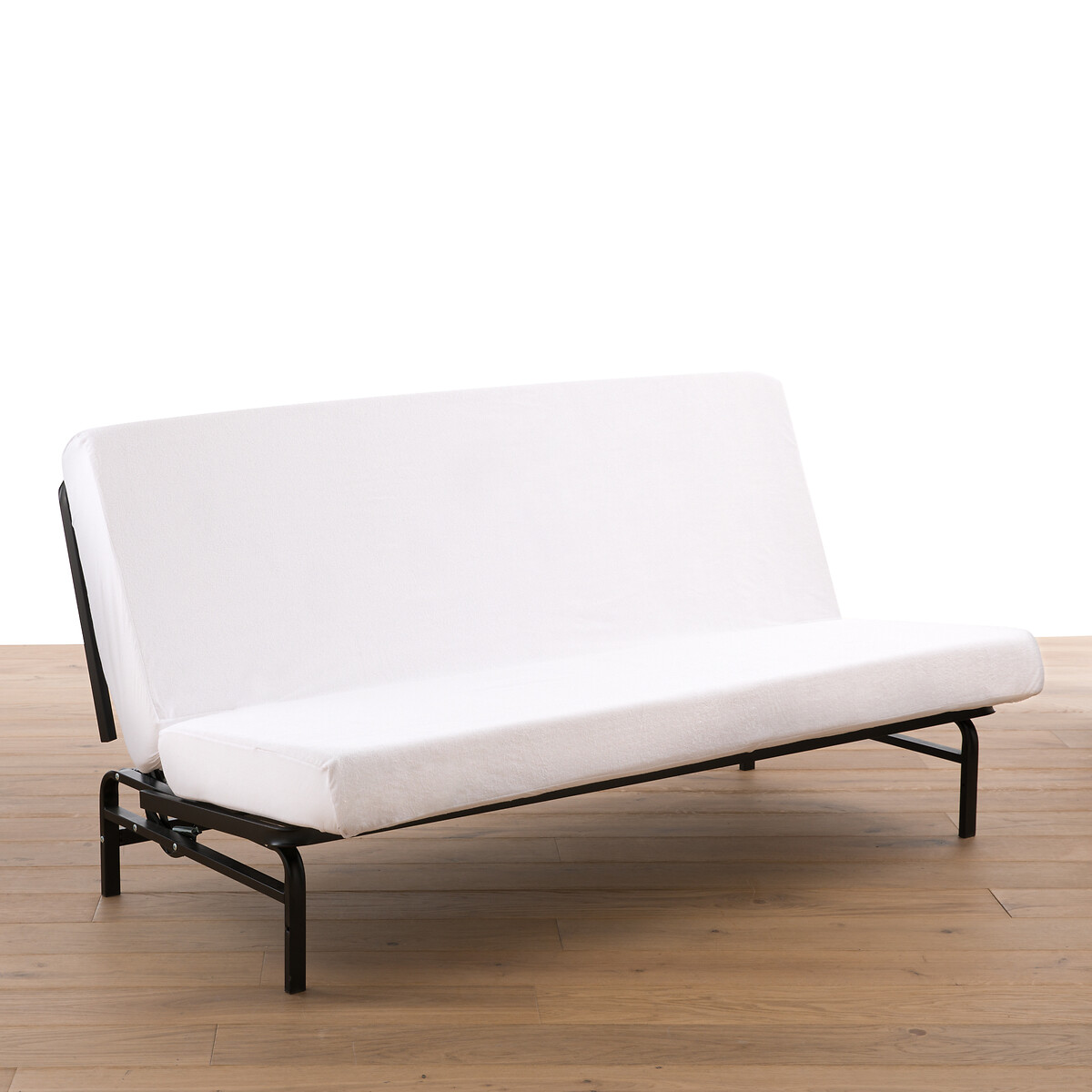 Простыня Для раскладного дивана из махровой ткани и полиуретана 130 x 190 см белый