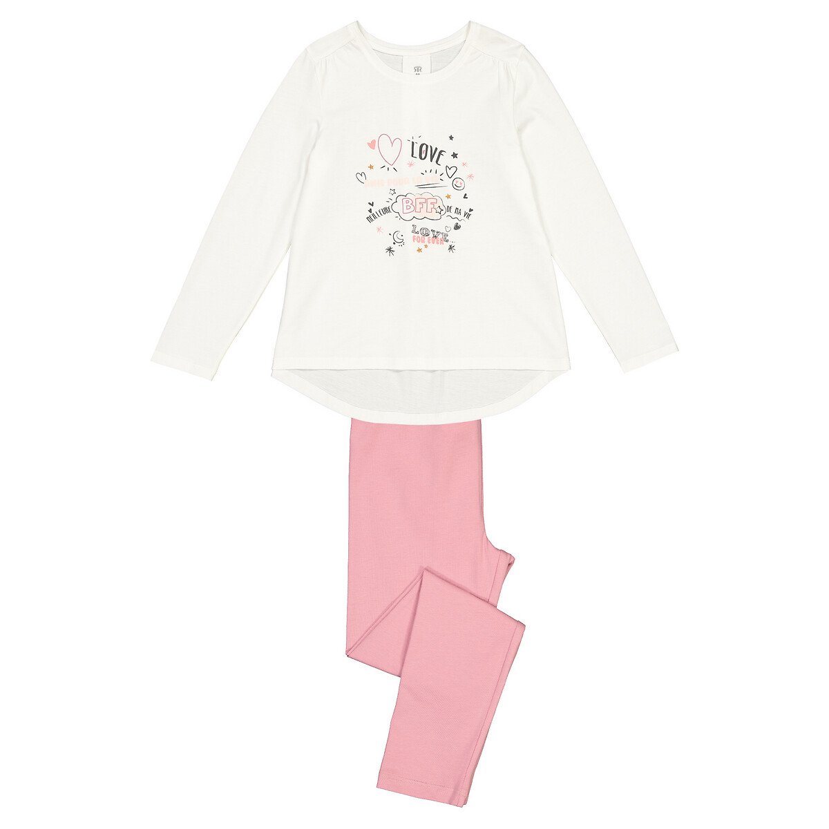 

Пижама LA REDOUTE COLLECTIONS, Бежевый, Из биохлопка 5 лет - 108 см бежевый