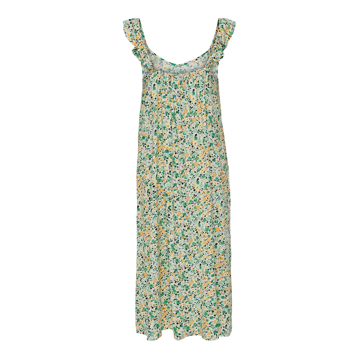 Платье JDY С цветочным принтом без рукавов 40 зеленый, размер 40 - фото 4