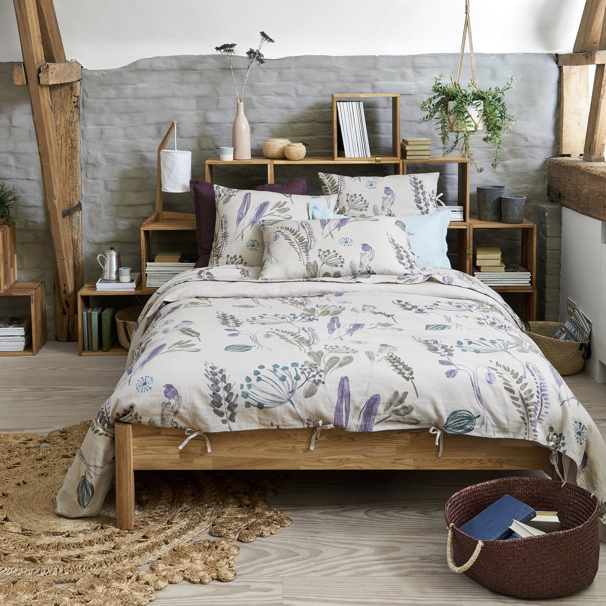 Пододеяльник из 100% осветленного льна CRAFT GARDEN La Redoute Interieurs