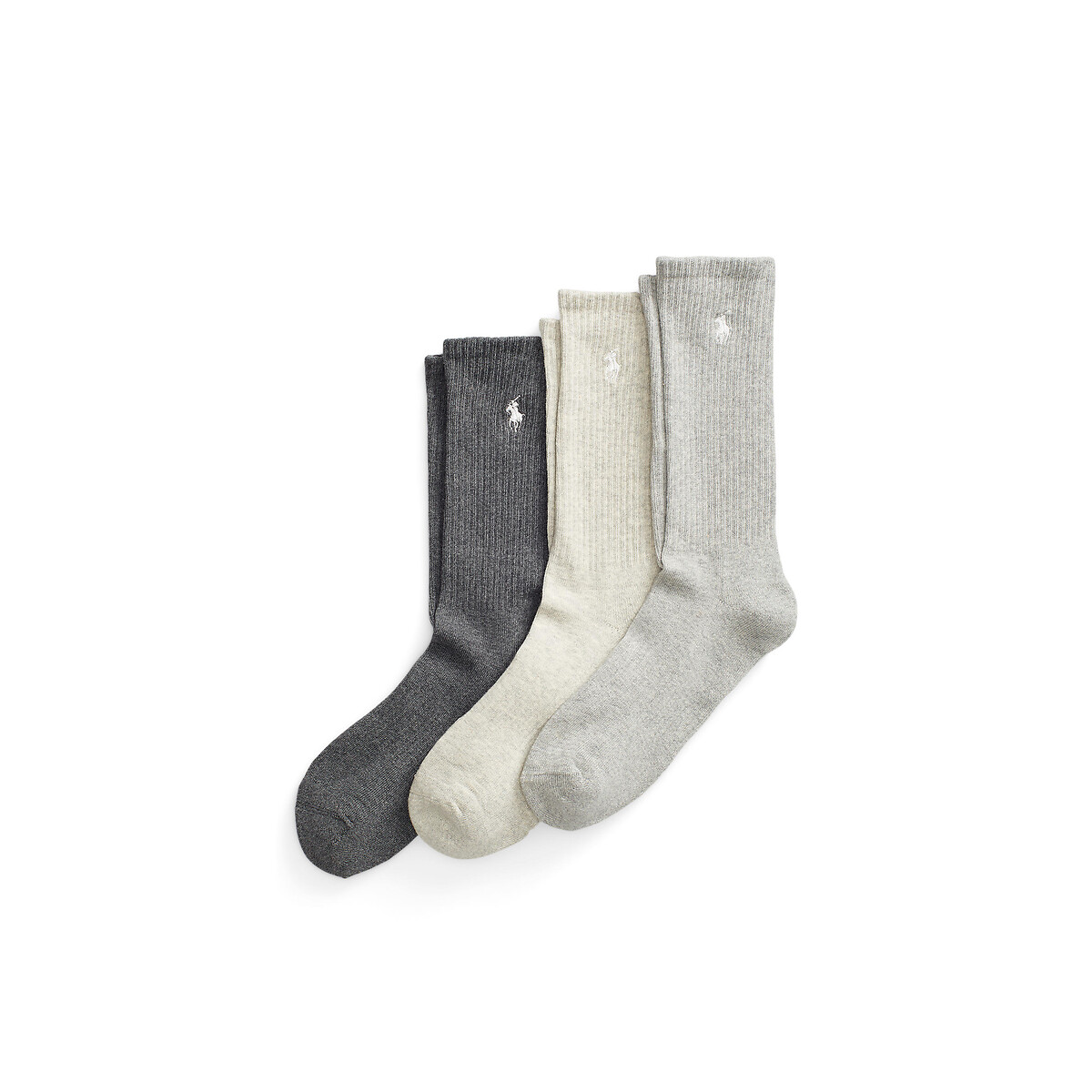 Комплект из трех пар высоких носков 39/45 серый