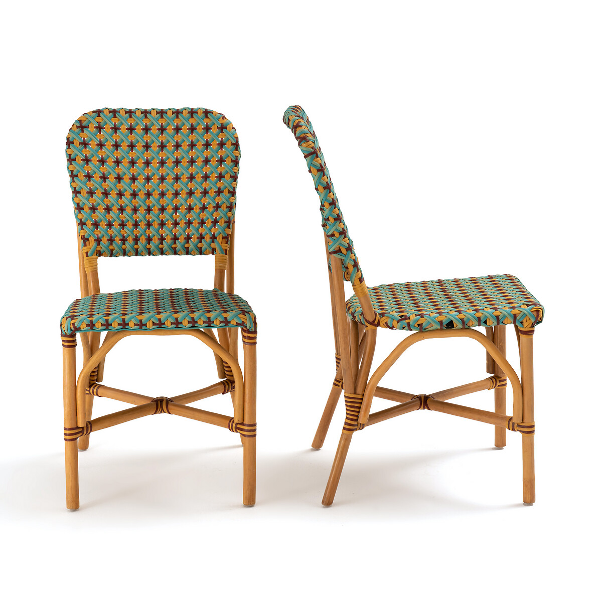 Комплект из 2 плетеных стульев LA REDOUTE INTERIEURS Musette единый размер желтый - фото 2