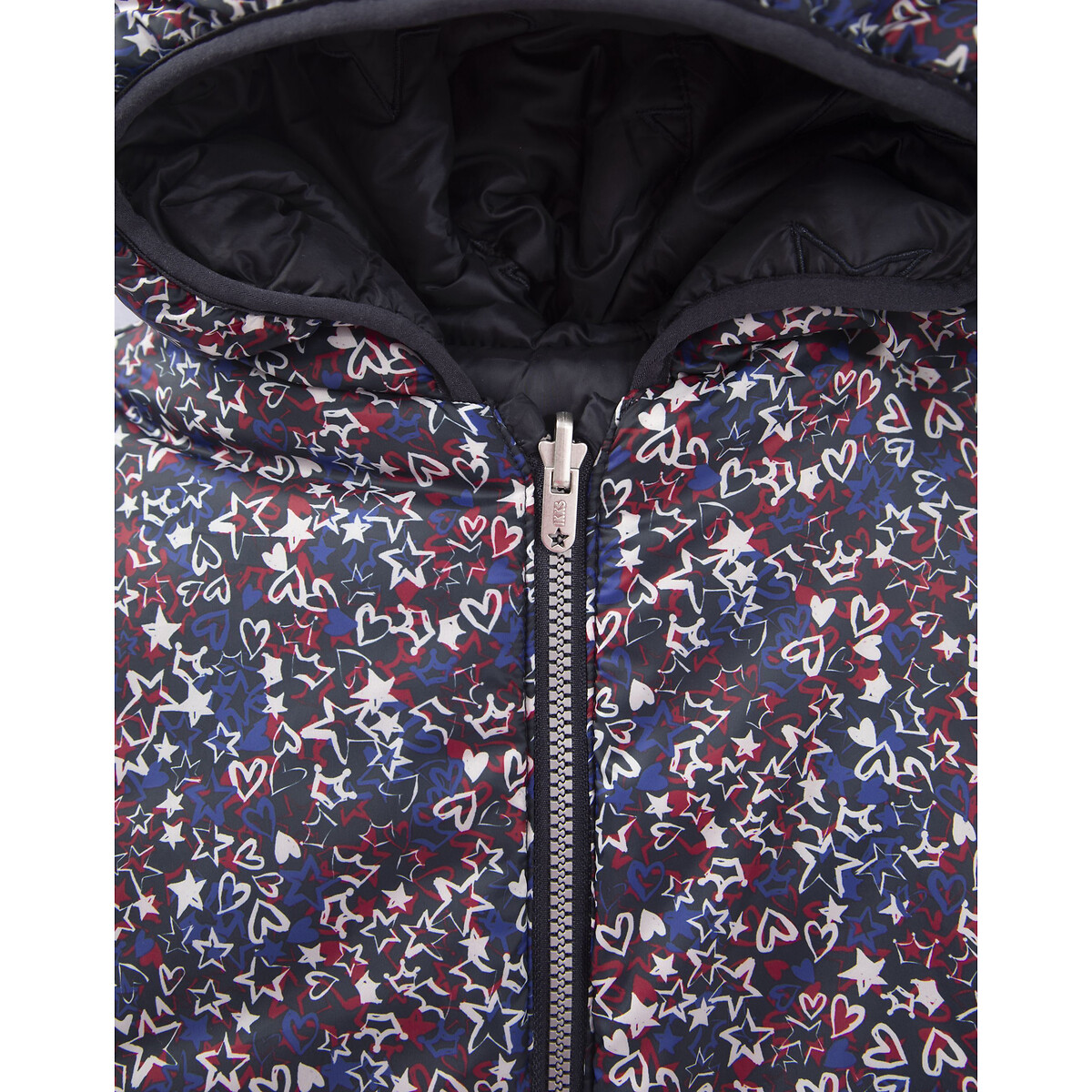 Куртка Стеганая двухсторонняя с капюшоном 8 лет - 126 см синий LaRedoute, размер 8 лет - 126 см - фото 5