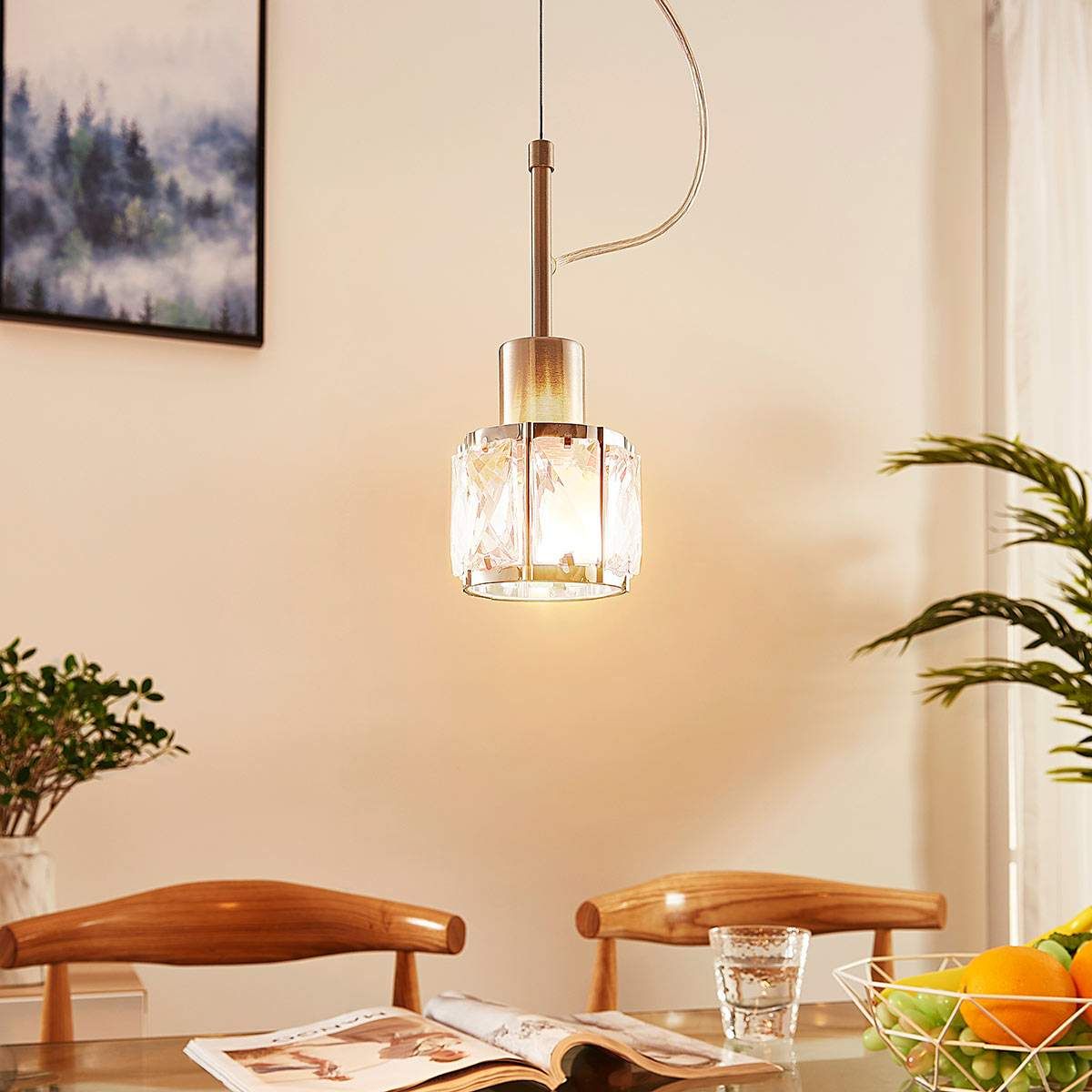 LED Suspension en Verre "Tanika" pour Salon & Salle à manger