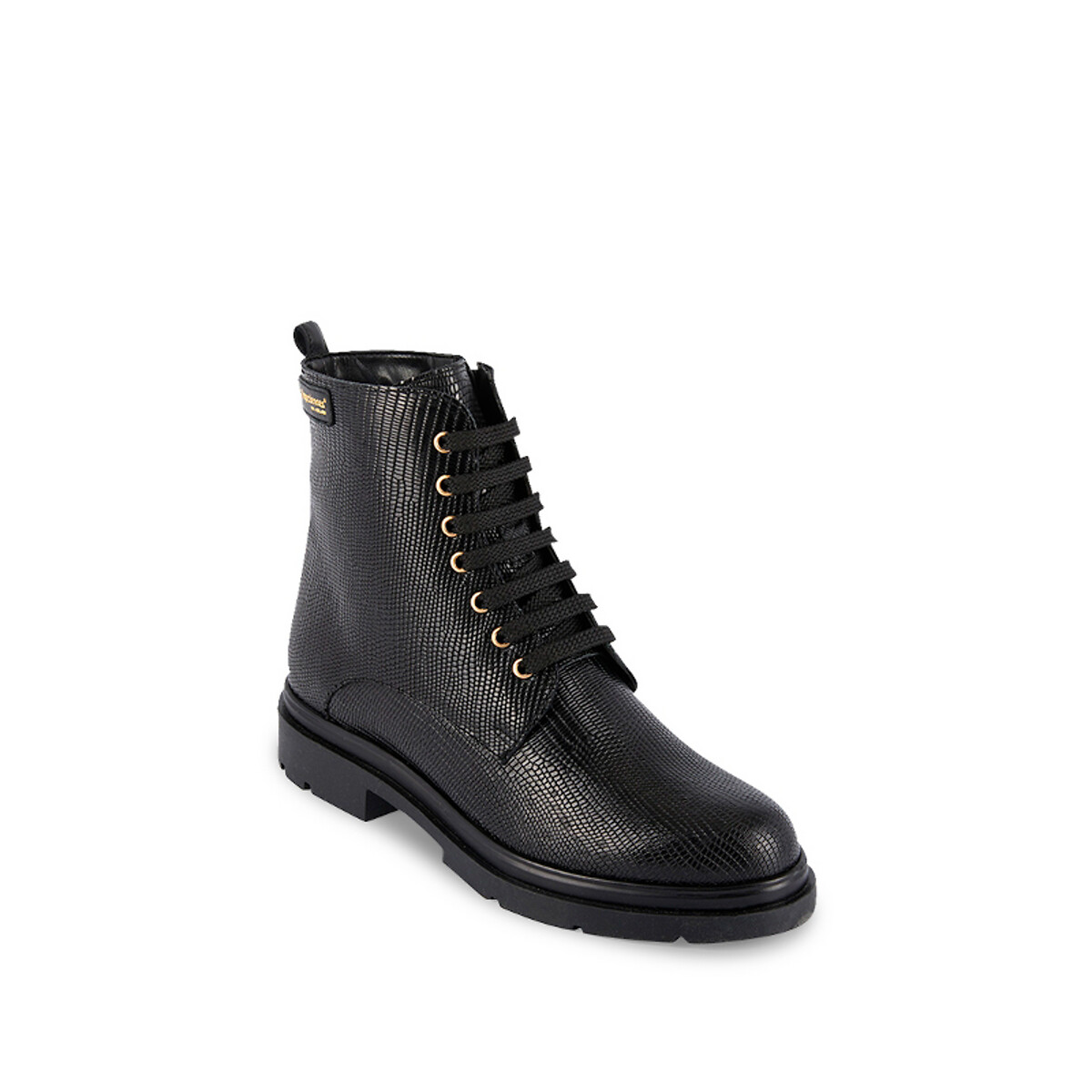 Ботинки LaRedoute Из кожи на шнуровке Soraya 38 черный, размер 38 - фото 2