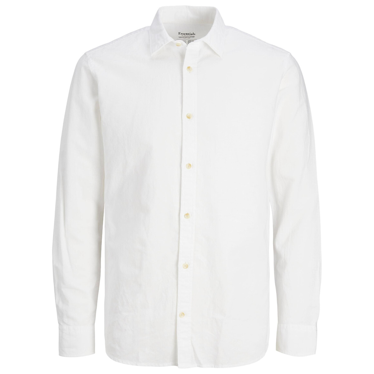 Рубашка Однотонная L белый LaRedoute, размер L - фото 1