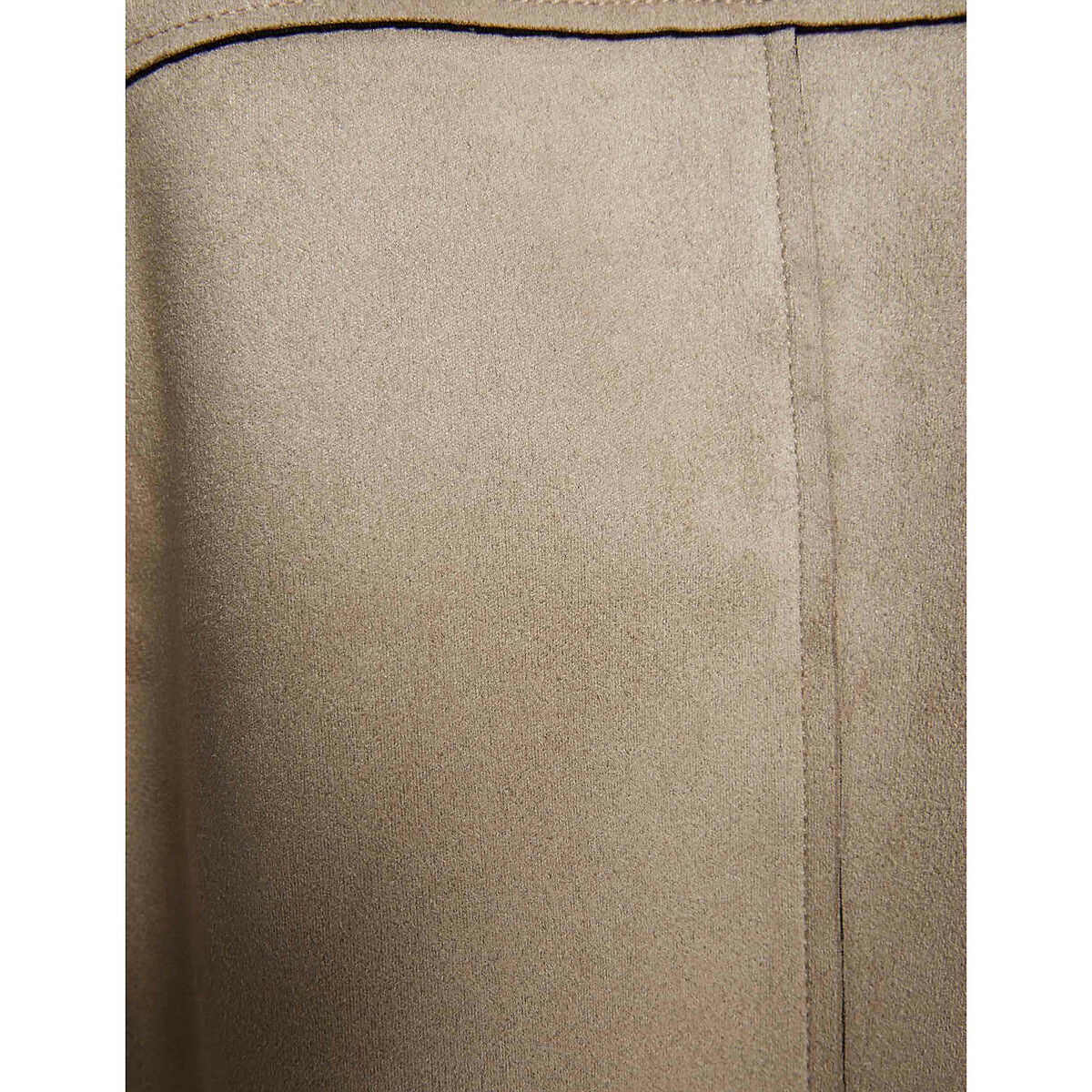 Куртка Прямая с эффектом замши 44 (FR) - 50 (RUS) серый LaRedoute, размер 44 (FR) - 50 (RUS) Куртка Прямая с эффектом замши 44 (FR) - 50 (RUS) серый - фото 3
