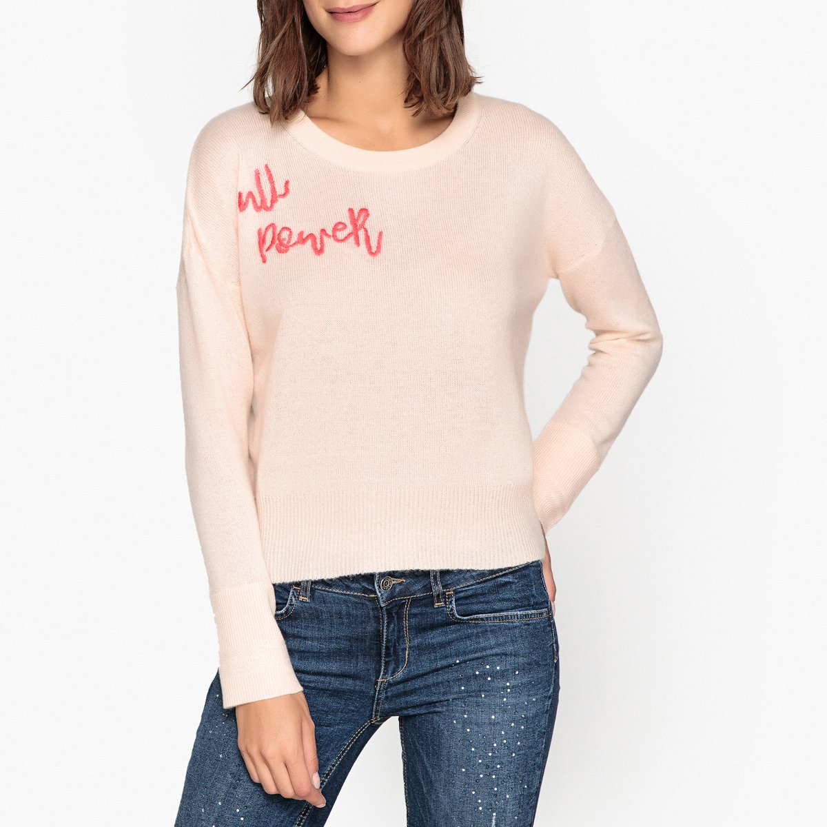 пуловер из кашемира aaron s розовый Пуловер из кашемира AARON S розовый