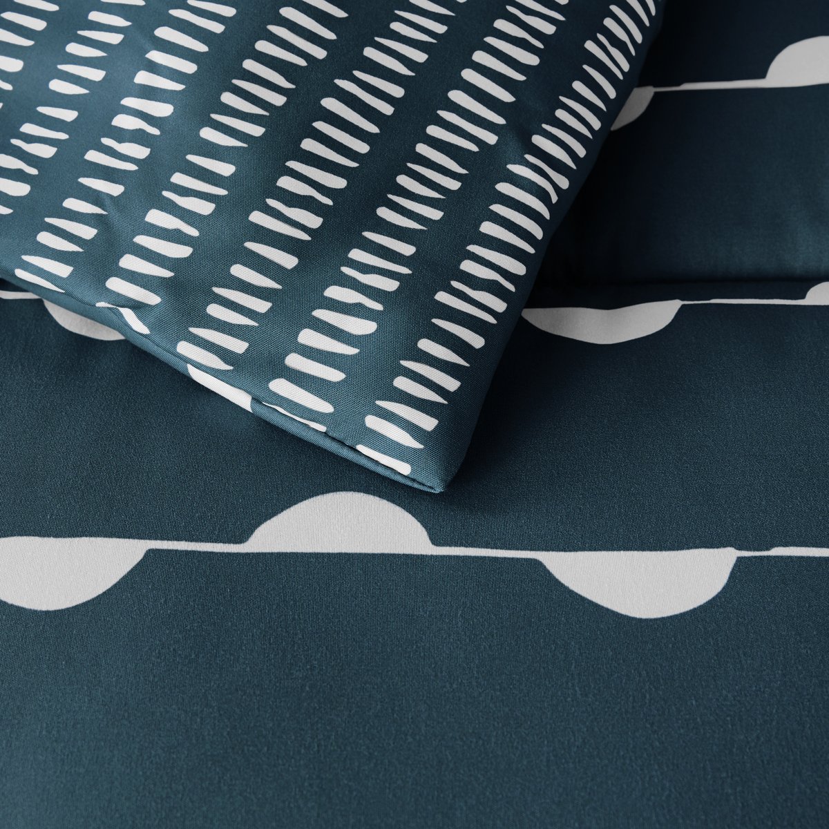 Одеяло LaRedoute С принтом Irun 220 x 240 см синий, размер 220 x 240 см - фото 2